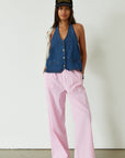 pink striped pants. pink striped boxer pants. pink lounge pant. cute casual outfit. summer pants. summer outfit.