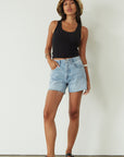 Ribbed knit tank top. Unlined. black ribbed tank. black tank top. basic tank top. black basic tank top