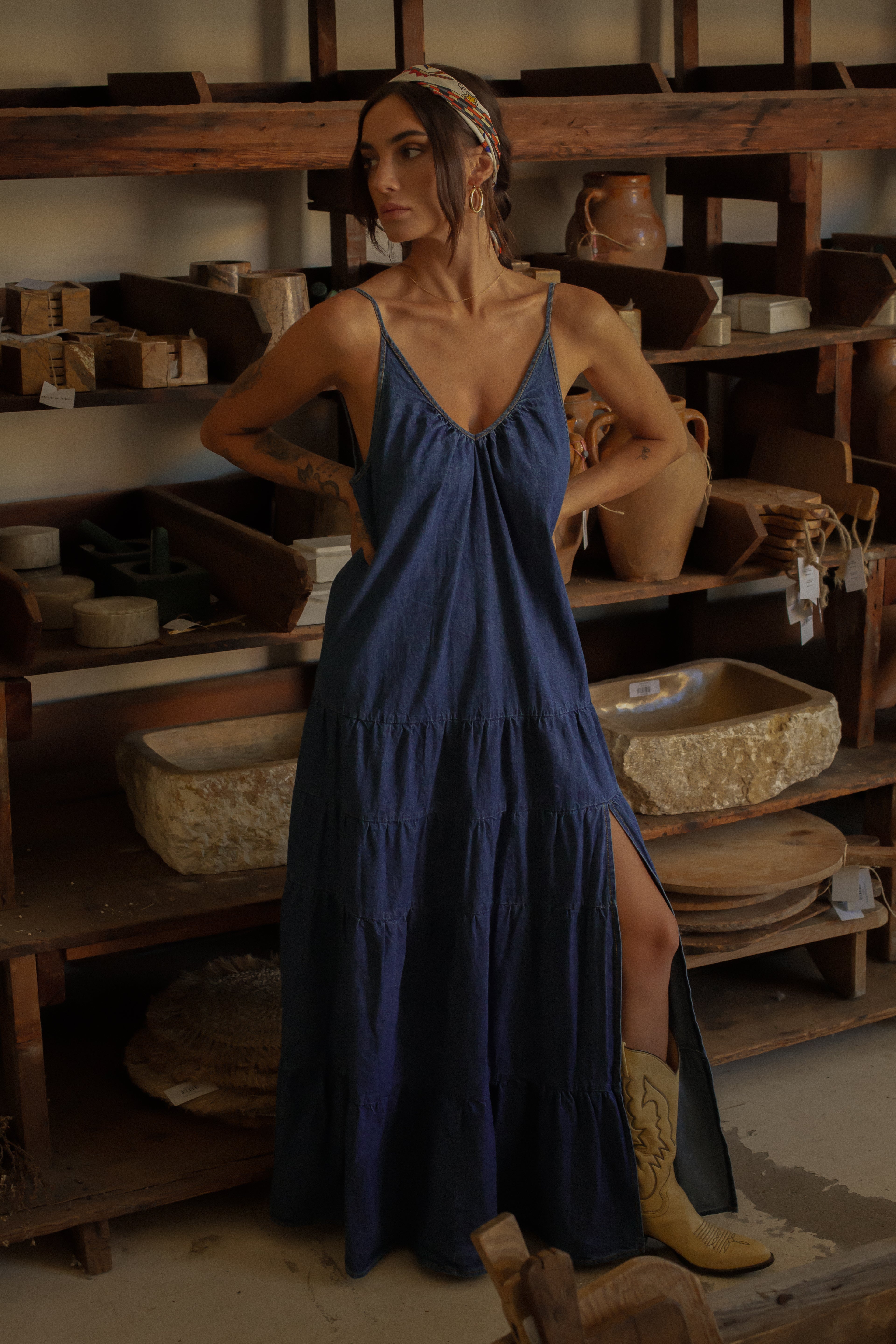Dolce & Denim Maxi Dress - FINAL SALE