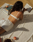 European summer vacation. European summer outfit. European summer. European summer set. European summer aesthetic. Tuscany outfit inso. Tuscany aesthetic. Summer top. bralette and short set. loungewear. cute loungewear. white lounge set. white loungewear set. white cotton set.