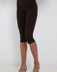 brown Capri pant
Elastic waistband
Unlined
fall transition outfit