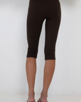 brown Capri pant
Elastic waistband
Unlined
fall transition outfit