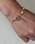 Baroque Pearl Bracelet
18k Gold Filled
6x8mm Simulated Baroque Pearls
Length: 6.5 inches with 1" extender
Hypoallergenic 
