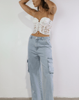 Kyra Crop Top by For Love & Lemons - SHOPLUNAB