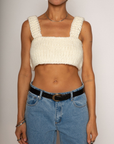 Handmade knit crochet bralette top
Crop top
Unlined
summer top