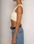 Handmade knit crochet bralette top
Crop top
Unlined
summer top