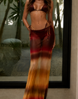 Low waisted ombre maxi skirt
Elastic waist band
Sheer
Unlined, non-stretch
100% Polyester
Colors may appear slightly different to the website due to lighting, computer picture resolution and monitor settings. Print placement may vary between each individual item.