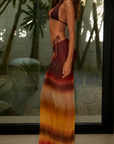 Low waisted ombre maxi skirt
Elastic waist band
Sheer
Unlined, non-stretch
100% Polyester
Colors may appear slightly different to the website due to lighting, computer picture resolution and monitor settings. Print placement may vary between each individual item.
