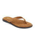 brown Suede flip-flop sandal
Suede upper
Manmade outsole
Suede lining
Padded insole
Slip-on style
Runs small - sizing up 1 whole size is recommended