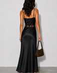 La Saison Satin Maxi Dress