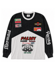 Graphic printed long sleeve - No two shirts are the same
Oversized fit
Long sleeve
Contrast neck rib
Enzymed washed finish
Large front + Sabbi patch artwork
black and white street wear long sleeve