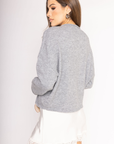 grey Fuzzy knit cardigan
Crewneck
Front button down closures
Long sleeves
Unlined