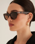 Tort cat eye sunglasses