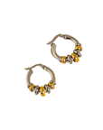 18K Gold Non-Tarnish Two Toned Hoop Earrings
18K Gold Plating
Stainless Steel