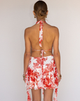 Floral mesh halter mini dress
Side hanging fringe
Neck and back adjustable tie
Open back
Lined
resort mini dress
white and red floral mini dress
summer mini dress
spring mini dress
vacation mini dress