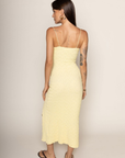 yellow Textured maxi dress
Side slit
Has stretch
Unlined
yellow wedding guest dress
summer maxi dress
beach vacation dress