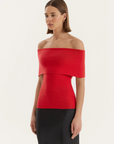 Bardot off the shoulder top
fold over off the shoulder top
Knitted fabric
Strapless
Longline
red off the shoulder top
going out top
summer top spring top