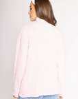 Cable knit sweater
Long sleeve
Front zipper closure
Funnel neck
Front pockets
light pink cable knit zip up sweater
christmas outfit