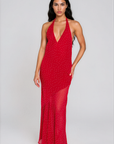 red Polka dot halter maxi dress
V-neckline
Adjustable neck tie
Low back
Asymmetrical sheer hemline
Partially unlined/Sheer
galentines day outfit
valentines day dress