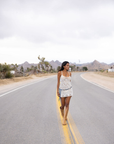 white Crochet mini dress
Soft cotton crochet fabric
Floral detailing
Dainty trim details
Adjustable shoulder straps
Unlined/sheer
coachella stagecoach mini dress
festival outfit