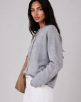 grey Fuzzy knit cardigan
Crewneck
Front button down closures
Long sleeves
Unlined