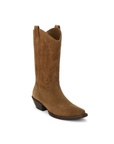 Suede mid-calf western boot
Textile lining
Padded insole
Pull-on style
brown suede cowboy boot
country concert boot
festival boot