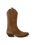Suede mid-calf western boot
Textile lining
Padded insole
Pull-on style
brown suede cowboy boot
country concert boot
festival boot