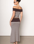 striped set
Brown and white striped maxi skirt
brown and white skirt set
fall set
fall outfit
Striped knit top
Off the shoulder fold over
Sleeveless
Unlined
Length: 24"
Viscose/Nylon/Polyester
Striped knit A line maxi skirt
Fold over waistband
Unlined
Length: 32"
Viscose/Nylon/Polyester