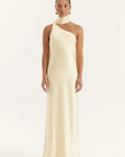 yellow Satin maxi dress
Scarf detail
Asymmetric neckline
Body skimming fit
wedding guest dress
bridesmaid dress