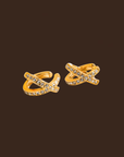 18K Gold Non-Tarnish X CZ Ear Cuff
18K Gold Plating Stainless Steel Cubic Zirconia
Measurement (L x W inch): 0.6 x 0.35
Lead-free/Nickel-safe /Hypoallergenic/Water Resistant
ear cuff
gold ear cuff