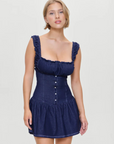 Christa Ruffle Mini Dress by Frankies Bikinis