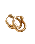 18K gold non-tarnish wavy oval hoop earring
18K gold plating stainless steel
Measurement (L x W inch): 1 x 0.8
Lead and Nickel Free
Hypoallergenic
Water Resistant