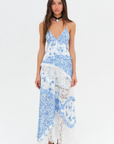 blue floral maxi dress
lace detailing
v-neckline
summer maxi dress
spring maxi dress