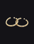 24K gold filled hoop earrings
Size: 40mm
Brass/Gold-Filled
Lead free/Nickel free