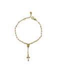 18k Gold Filled Beaded Rosary
Length: 7" with 2" extender chain
Hypoallergenic jewelry
Nickel Free
Water-resistant 