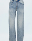 Faded straight leg jeans
Mid rise bowed straight leg jeans
No stretch
Button and zipper fly
Five pocket construction
Rise: 10" / Inseam: 29" / Leg Opening: 17.5"
Cotton
mid to light wash denim jeans