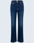 High rise slim boot cut jeans
Crafted from comfort stretch denim in Penthouse
Dark indigo wash with refined fading that adds depth and sophistication
Waist: 26" / Rise: 11" / Inseam: 33" / Length: 44" / Leg Opening: 19"
Cotton/Spandex