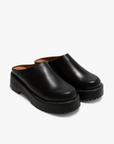 Chunky platform mule slide
Contrast stitching
Leather upper, manmade outsole
Synthetic leather lining
2.5" heel, 1" platform
Imported
black chunky platform slide mule
dr marten dupe