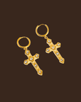 18K Non-Tarnish CZ Gold Cross Earring
18K Gold Plating
Stainless Steel
Rhinestone
gold cross earrings