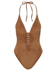Barrel Suede One Piece by Frankies Bikinis - FINAL SALE