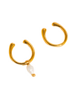 18K Gold Non-Tarnish Freshwater Pearl Hoop Ear Cuff
18K Gold Plating
Freshwater Pearl Stainless Steel
Long Side Measurement: 0.9"
Short Size Measurement: 0.53" Diameter
Lead and Nickel Free
Hypoallergenic
Water Resistant