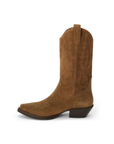 Suede mid-calf western boot
Textile lining
Padded insole
Pull-on style
brown suede cowboy boot
country concert boot
festival boot