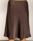 brown Satin bias cut midi skirt
Straight silhouette
Elastic waistband
Fully lined
brown satin midi skirt
Thanksgiving outfit