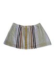 Striped and floral printed towel skirt
Elastic waistband
Unlined
Up-cycled
Each towel is up-cycled - there may be imperfections