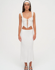 Tilly Denim Corset Top by For Love & Lemons - FINAL SALE
