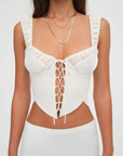 Tilly Denim Corset Top by For Love & Lemons - FINAL SALE