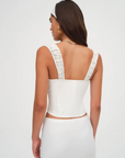 Tilly Denim Corset Top by For Love & Lemons - FINAL SALE