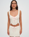 Olina Crochet Top by For Love & Lemons