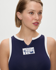 Dreamer Cotton Tank Top by Frankies Bikinis - FINAL SALE