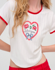 I Love You Heart Baby Top by For Love & Lemons - FINAL SALE